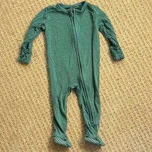 Angel Dear Green Bamboo Footie PJ Size 6-9 Months